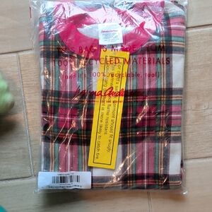 Hanna Andersson Red and Green Plaid Pajama Set
